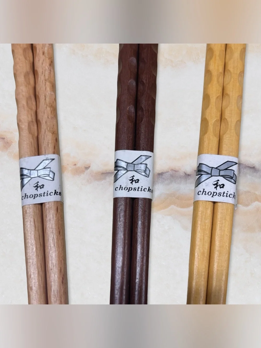 Set of 3 Wood Chopsticks